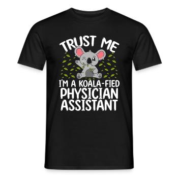 PA Student Graduation Koala Physician Assistant - Männer T-Shirt - Schwarz - Vorne - AI Model Male 178 light (178cm)