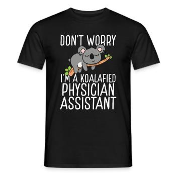 Examen d’assistant médical Koalafied PA School Koala - T-shirt homme - noir - Devant - AI Model Male 178 light (178cm)