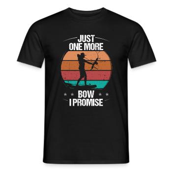 Pêche à l’arc Juste un arc de plus je promets Bowhunter - T-shirt homme - noir - Devant - AI Model Male 178 light (178cm)