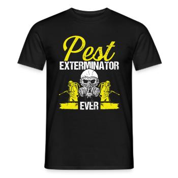 Pest Control Technician Pest Controller - Men's T-Shirt - black - Front - AI Model Male 178 light (178cm)