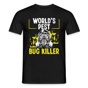 Pest Control Technician Worlds Pest Bug Killer - Männer T-Shirt - Schwarz - Vorne - AI Model Male 178 light (178cm)