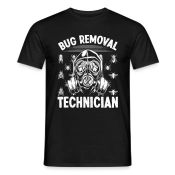 Pest Control Worker Animal Control Bug Killer - Männer T-Shirt - Schwarz - Vorne - AI Model Male 178 light (178cm)