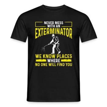 Pest Control Worker Animal Control Officer - Männer T-Shirt - Schwarz - Vorne - AI Model Male 178 light (178cm)