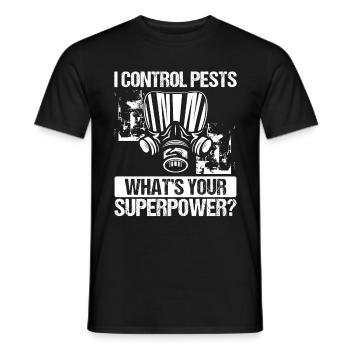 Pest Control Worker Whats your Animal Control - Männer T-Shirt - Schwarz - Vorne - AI Model Male 178 light (178cm)
