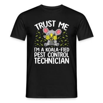Pest Control Worker Animal Control Officer - Männer T-Shirt - Schwarz - Vorne - AI Model Male 178 light (178cm)