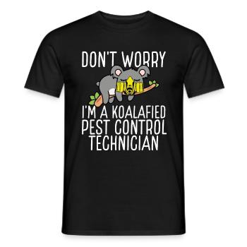 Koala Pest Control Technician Animal Control - Männer T-Shirt - Schwarz - Vorne - AI Model Male 178 light (178cm)