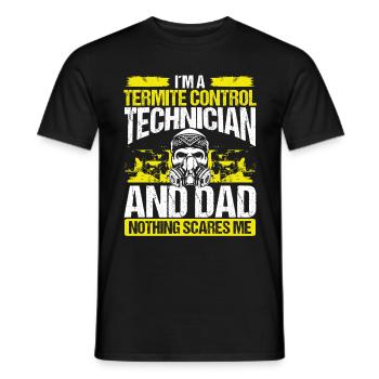 Temite Control Technician Dad Pest Worker Papa - Männer T-Shirt - Schwarz - Vorne - AI Model Male 178 light (178cm)