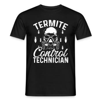 Termite Control Technician Animal Officer Pest - Männer T-Shirt - Schwarz - Vorne - AI Model Male 178 light (178cm)