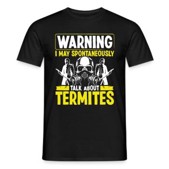 Termite Control Technician Pest Control Officer - Männer T-Shirt - Schwarz - Vorne - AI Model Male 178 light (178cm)