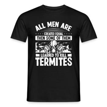 Termite Control Technician Pest Control Officer - Männer T-Shirt - Schwarz - Vorne - AI Model Male 178 light (178cm)