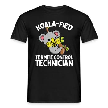 Termite Control Technician Pest Control Officer - Männer T-Shirt - Schwarz - Vorne - AI Model Male 178 light (178cm)
