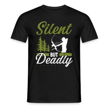 Bowfishing Fisherman Bow Hunter Archer Bowfisher - Männer T-Shirt - Schwarz - Vorne - AI Model Male 178 light (178cm)