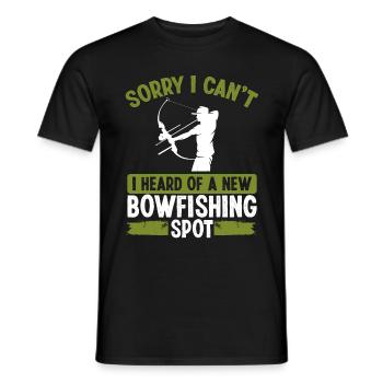 Bowfishing Spot Bow Hunter Archer Bowfisher - Männer T-Shirt - Schwarz - Vorne - AI Model Male 178 light (178cm)