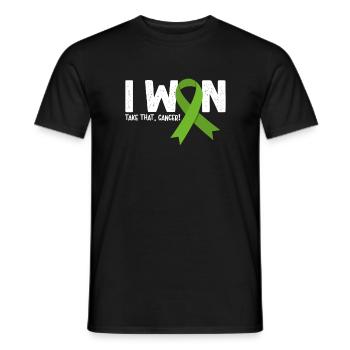 I Won Cancer, Lymphom Krebs Überlebender - Männer T-Shirt - Schwarz - Vorne - AI Model Male 178 light (178cm)