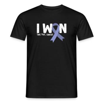 I Won Cancer, Magenkrebs Überlebender - Männer T-Shirt - Schwarz - Vorne - AI Model Male 178 light (178cm)