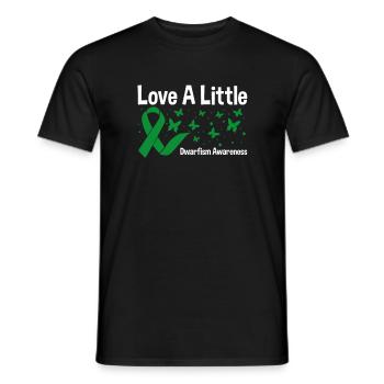 Love a Little, Green Loop Dwarfism - Men's T-Shirt - black - Front - AI Model Male 178 light (178cm)
