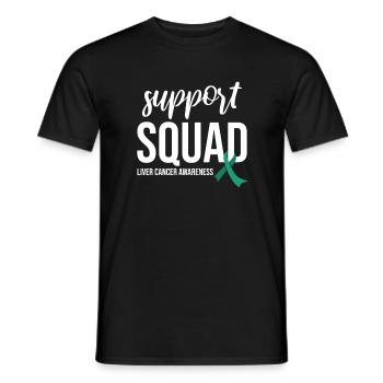 Escouade de soutien, Emerald Loop Cancer du foie - T-shirt homme - noir - Devant - AI Model Male 178 light (178cm)