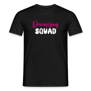 Downsizing Squad, Magenbypass-Operation - Männer T-Shirt - Schwarz - Vorne - AI Model Male 178 light (178cm)