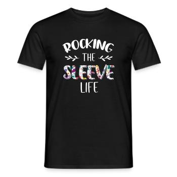 Rocking The Sleeve Life, Bariatric Sleeve Surgery - Männer T-Shirt - Schwarz - Vorne - AI Model Male 178 light (178cm)