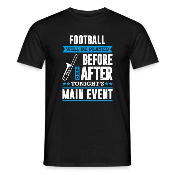 Funny Marching Band Season Trombone Blowers - Men's T-Shirt - black - Front - AI Model Male 178 light (178cm)