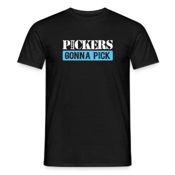 Pickers allant à Pick, Serrurier - T-shirt homme - noir - Devant - AI Model Male 178 light (178cm)