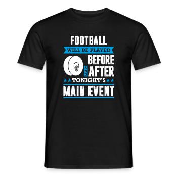 Funny Marching Band Season Cymbals Player - Men's T-Shirt - black - Front - AI Model Male 178 light (178cm)