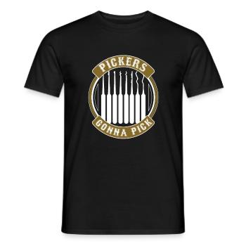 Pickers allant à Pick, Lock Picking - T-shirt homme - noir - Devant - AI Model Male 178 light (178cm)