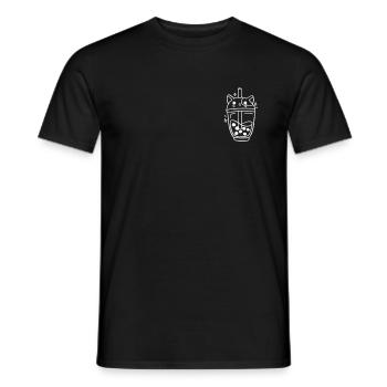 Boba Tea Cat, Japanese Kawaii Anime Bubble Tea - Männer T-Shirt - Schwarz - Vorne - AI Model Male 178 light (178cm)