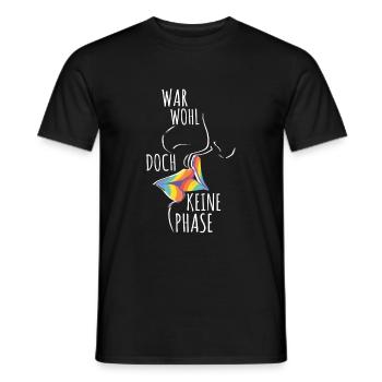 Was probably not a phase gay LGBTQ lip - Men's T-Shirt - black - Front - AI Model Male 178 light (178cm)