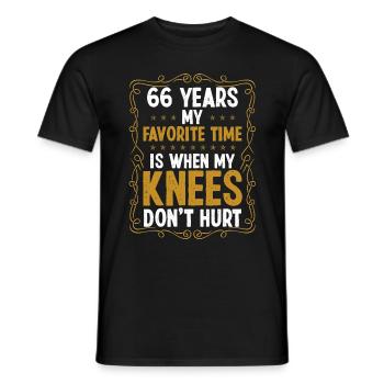 66 Idea Funny Knee Injury Surgery Year Old Humor - Männer T-Shirt - Schwarz - Vorne - AI Model Male 178 light (178cm)
