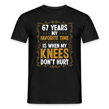 67 Idea Funny Knee Injury Surgery Year Old Humor - Männer T-Shirt - Schwarz - Vorne - AI Model Male 178 light (178cm)
