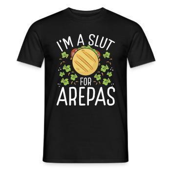 Arepa Lover Food Traditional Hispanic Food - Men's T-Shirt - black - Front - AI Model Male 178 light (178cm)