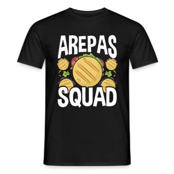 Arepas Squad Lover Hispanic Heritage Month Food - Men's T-Shirt - black - Front - AI Model Male 178 light (178cm)