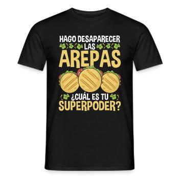 Arepa Lover Traditional Food Venezuelan Hispanic - Männer T-Shirt - Schwarz - Vorne - AI Model Male 178 light (178cm)