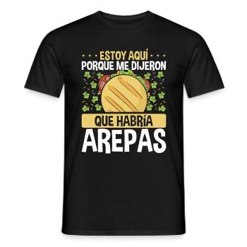 Arepas Lover Maker Food Venezuelan Hispanic - Männer T-Shirt - Schwarz - Vorne - AI Model Male 178 light (178cm)