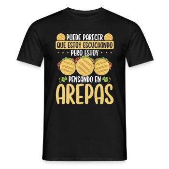 Arepas Lover Making Food Venezuelan Hispanic - Männer T-Shirt - Schwarz - Vorne - AI Model Male 178 light (178cm)