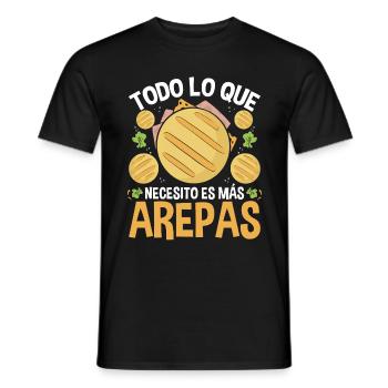 Arepa Maker Food Venezuelan Traditional Hispanic - Men's T-Shirt - black - Front - AI Model Male 178 light (178cm)