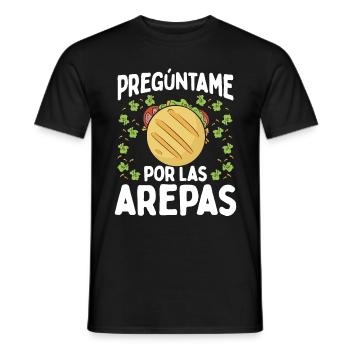 Arepas Lover Venezuelan Food Traditional Hispanic - Männer T-Shirt - Schwarz - Vorne - AI Model Male 178 light (178cm)