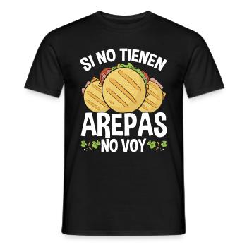 Arepas Lover Venezuela Food Traditional Hispanic - Männer T-Shirt - Schwarz - Vorne - AI Model Male 178 light (178cm)