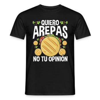Arepas Lover Quiero Arepas Venezuelan Food n - Männer T-Shirt - Schwarz - Vorne - AI Model Male 178 light (178cm)