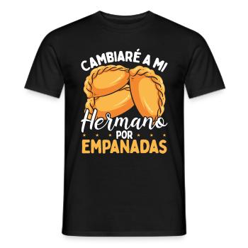 Empanada Lover Brother for Empanadas Latin Food - Männer T-Shirt - Schwarz - Vorne - AI Model Male 178 light (178cm)