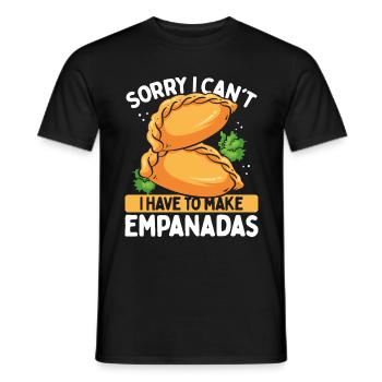 Empanada Maker Désolé, je ne peux pas faire Empanada - T-shirt homme - noir - Devant - AI Model Male 178 light (178cm)
