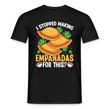 Empanada Lover j'ai arrêté de faire pour ce latin - T-shirt homme - noir - Devant - AI Model Male 178 light (178cm)