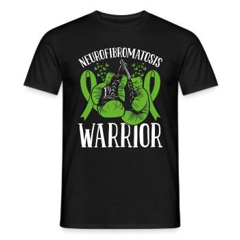 Neurofibromatosis Warrior Awareness Ribbon Month - Men's T-Shirt - black - Front - AI Model Male 178 light (178cm)