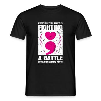 Santé mentale Dépression Motivation Anxiété Rêve - T-shirt homme - noir - Devant - AI Model Male 178 light (178cm)