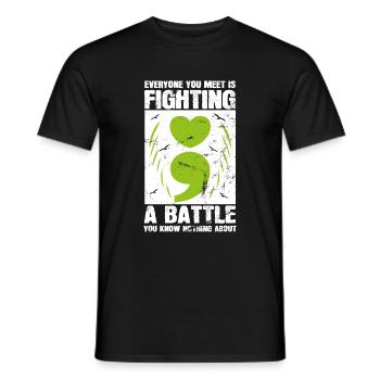 Santé mentale Dépression Motivation Anxiété Rêve - T-shirt homme - noir - Devant - AI Model Male 178 light (178cm)
