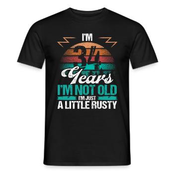 34 Birthday Idea Funny Im not old Humor Year Old34 - Männer T-Shirt - Schwarz - Vorne - AI Model Male 178 light (178cm)