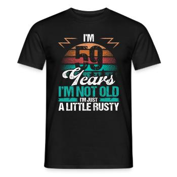 59 Birthday Idea Funny Im not old Humor Year Old59 - Männer T-Shirt - Schwarz - Vorne - AI Model Male 178 light (178cm)