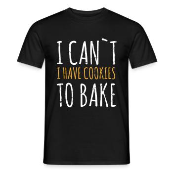 Chocolate Chip Cookie Bakery Baking Baker - T-shirt homme - noir - Devant - AI Model Male 178 light (178cm)