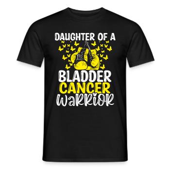 Bladder Cancer Awareness Month Daughter - Men's T-Shirt - black - Front - AI Model Male 178 light (178cm)